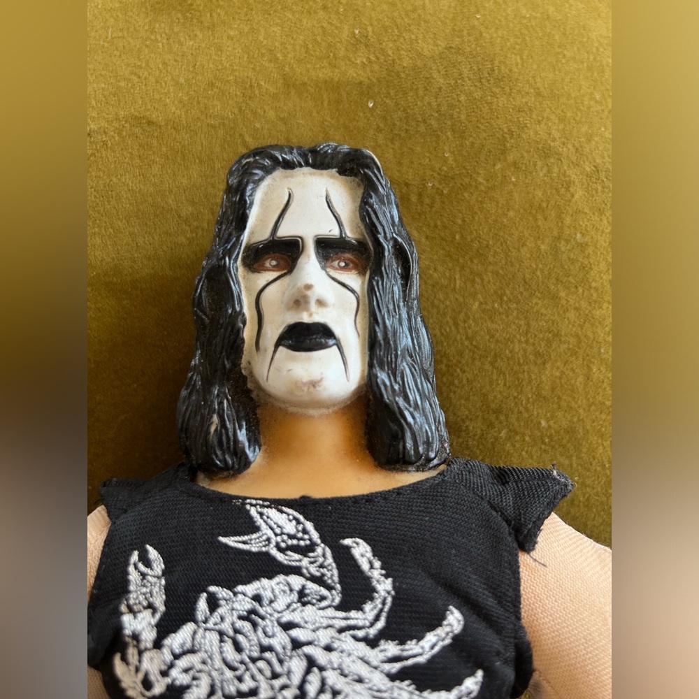 Vintage WCW Sting Plush Stuffed Toy Play By Play Wrestling Action Figure 1999